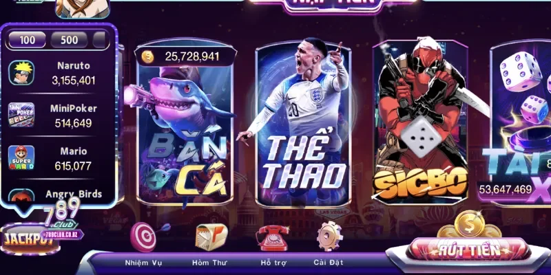 789club có uy tín không - Đánh giá chi tiết thực tế 4 Kho tàng game phong phú tại 789club